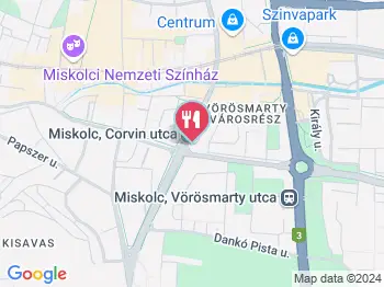 Dibrani Pékség Miskolc a térképen