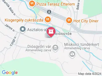 Diósgyőri Evangélikus templom Miskolc a térképen