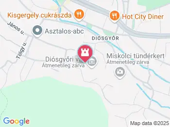 Diósgyőri Vár Miskolc a térképen