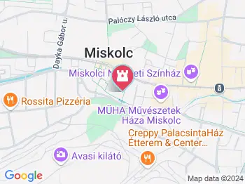 Erzsébet Fürdő Gyógyászati és Szűrőközpont Miskolc a térképen