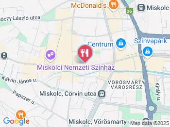 Fapados Bisztró Miskolc a térképen