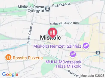 Finchi Food Track Miskolc a térképen