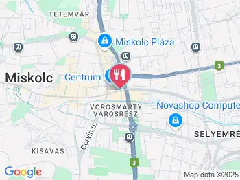 Gyertyános Söröző Miskolc a térképen