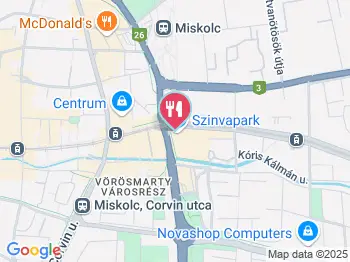 Gyros Terasz Miskolc a térképen