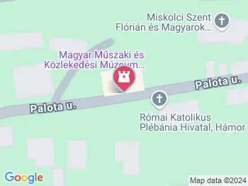 Magyar Műszaki és Közlekedési Múzeum Kohászati Múzeuma Miskolc - Hámor a térképen