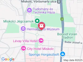 Herman Ottó Múzeum Miskolc a térképen