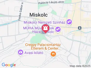 Herman Ottó Múzeum Kiállítási Épülete Miskolc a térképen