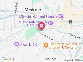 Herman Ottó szobor Miskolc a térképen