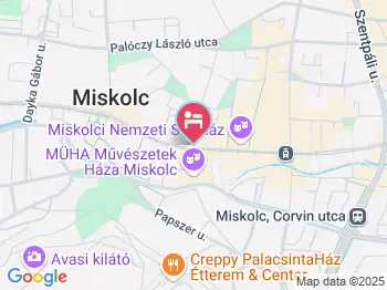 Hotel Pannonia Miskolc a térképen