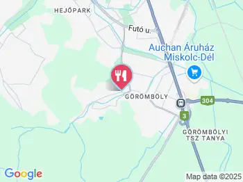 Hotel Sárga Csikó étterme Miskolc a térképen