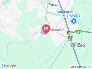 Hotel Sárga Csikó Miskolc a térképen