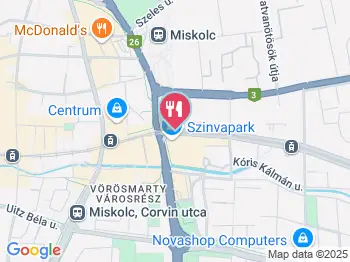 Jam Étterem Kávézó Miskolc a térképen