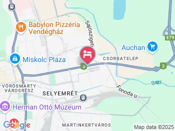 Károly Hotel Miskolc a térképen