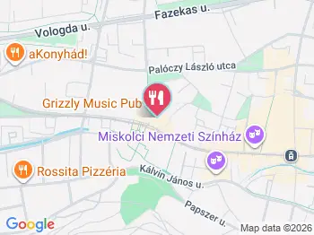 Kvaterka VH5 Bisztró Miskolc a térképen