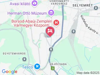 Levandium Apartman Miskolc a térképen