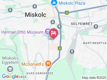 Lévay Villa Hotel Miskolc a térképen