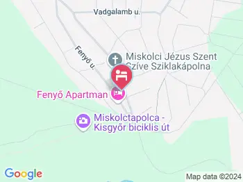 Lugas Apartman Miskolc a térképen