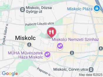 Malom Étterem Miskolc Miskolc a térképen