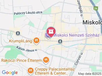 Miskolci Nemzeti Színház Miskolc a térképen