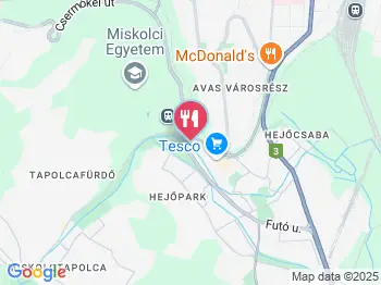 Murphy's Étterem Miskolc a térképen