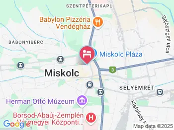 Öreg Miskolcz Hotel Miskolc a térképen