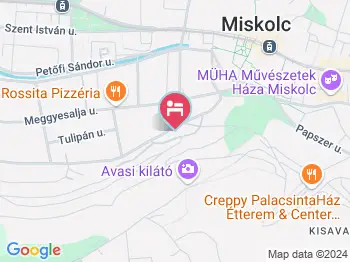 Palantír Panzió Miskolc a térképen