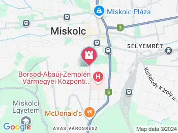 Pannon-tenger Múzeum Miskolc a térképen