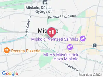 Pék Pannik Miskolc a térképen