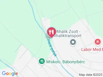 Piroska Csárda Miskolc a térképen