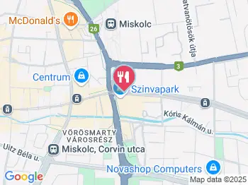 Pizza Gábor Miskolc a térképen
