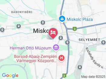 Rákóczi Vendégház Miskolc Miskolc a térképen