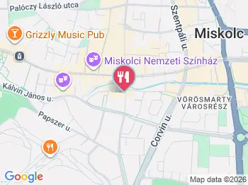Red Bar Miskolc a térképen