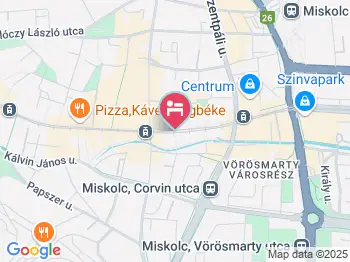 Retron 54 Vendégház Miskolc a térképen