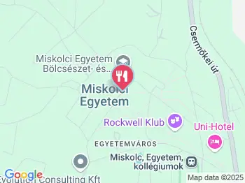 Rockwell Klub Miskolc a térképen