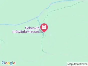 Sebesvíz mésztufa vízesés Miskolc a térképen
