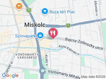 Snassz Klub Miskolc a térképen