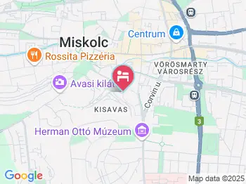 Székelykert Panzió Miskolc a térképen