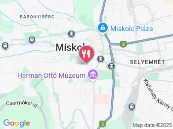 Székelykert Panzió étterme Miskolc a térképen