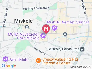 Szikra Bár Miskolc a térképen