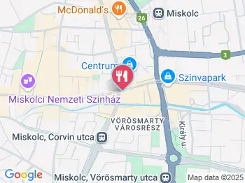 Szóda Presszó Miskolc a térképen