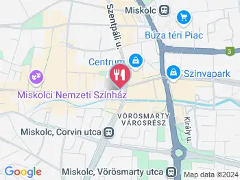 The Sweets Bar Miskolc a térképen