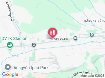 Tiszavirág Étterem Miskolc a térképen