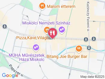 Toti Albán Pékség Miskolc a térképen