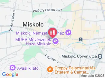 Vendelin Étterem Miskolc a térképen