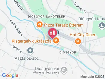 Véndiófa Grill Bisztró Miskolc a térképen