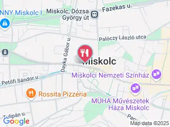 Via Piano Étterem Miskolc a térképen