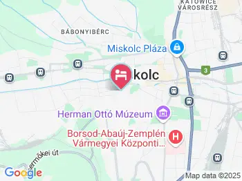 Völgyzugoly Vendégház Miskolc a térképen