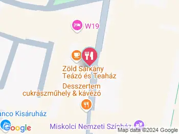 Zöld Sárkány Teázó és Teaház Miskolc a térképen