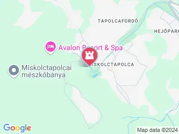 Bencés Apátság romjai Miskolctapolca a térképen