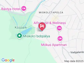 Herczeg Apartmanház Miskolctapolca a térképen